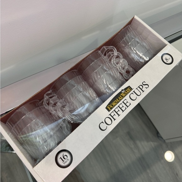 Formal Ware Plastic (8) Wine Goblets and (16) Coffee Cups - Picture 2 of 3